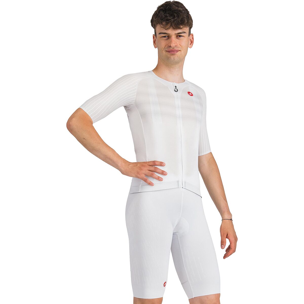 Image of Castelli Free Aero Race S Bib Short - Men's White, XL