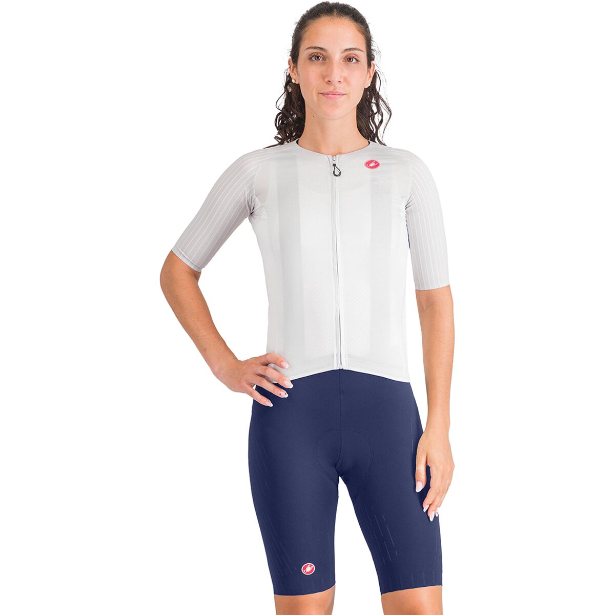 Image of Castelli Free Aero Race S Bib Short - Women's Belgian Blue, M