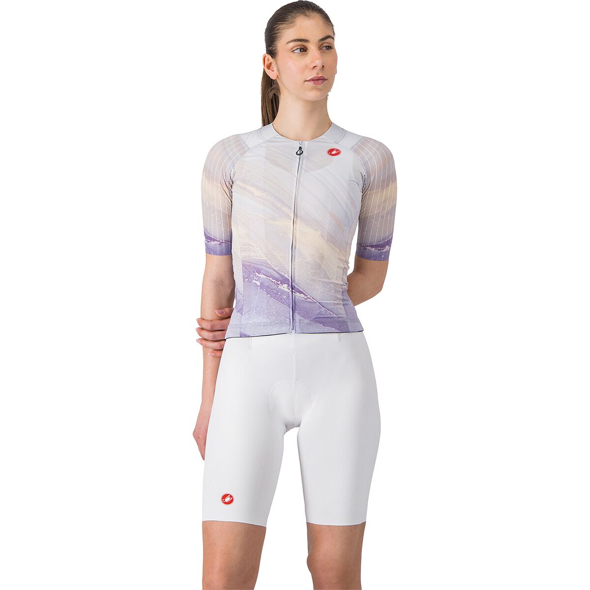 Image of Castelli Free Aero Race S Bib Short - Women's White, S