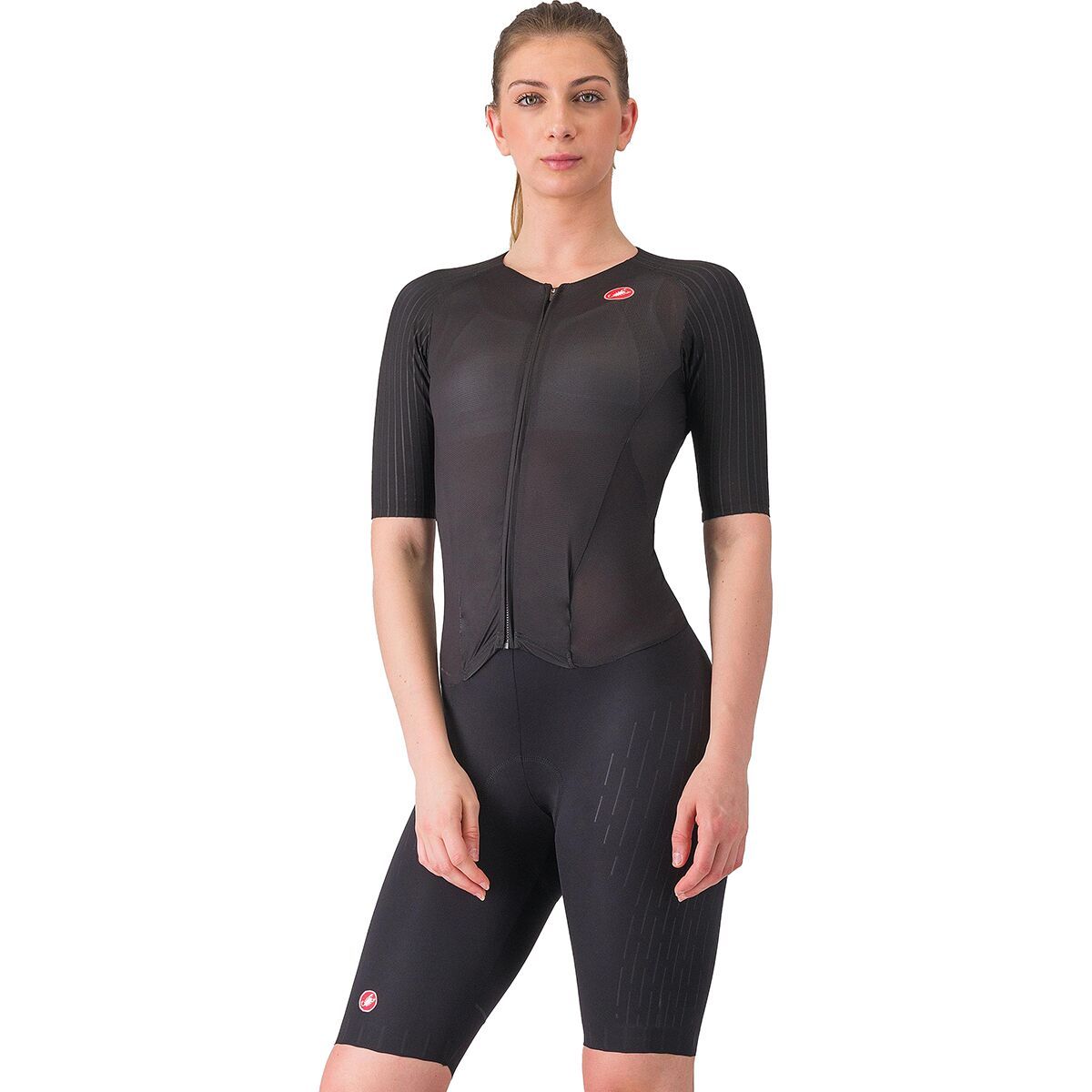 Image of Castelli Free Sanremo 3 Short-Sleeve Tri Suit - Women's Black, S