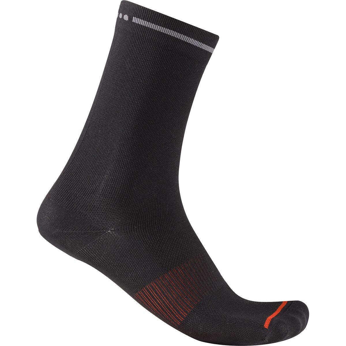 Image of Castelli Premio Evo 18 Sock Black, L/XL
