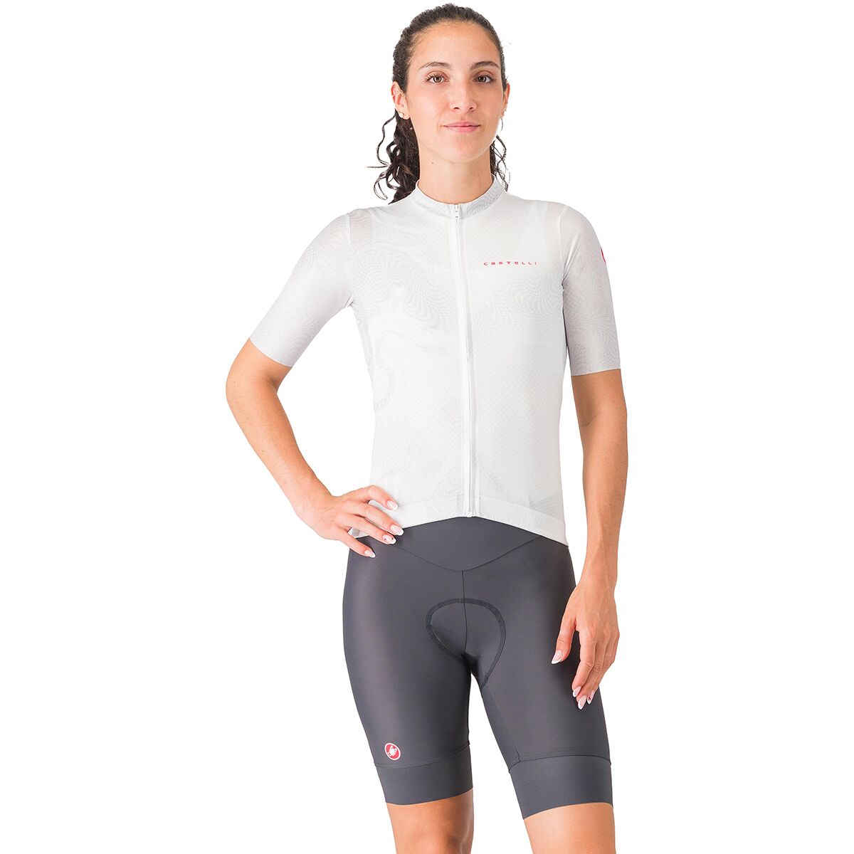 Image of Castelli Prima 2 Short - Women's Dark Gray/Pool Blue, L