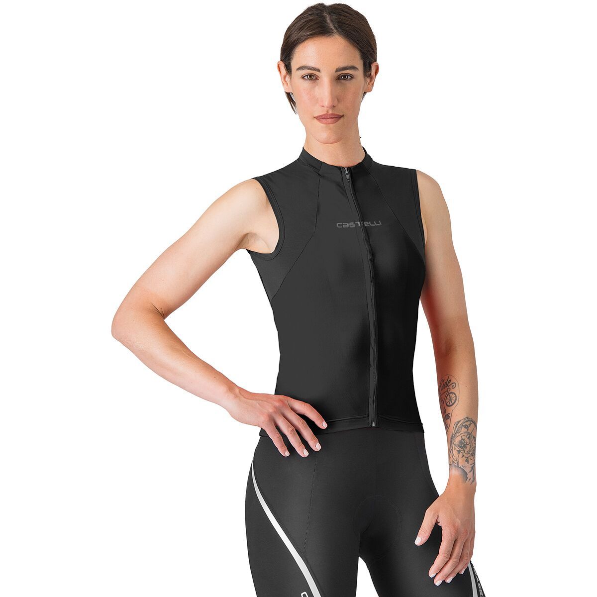 Image of Castelli Sole Sleeveless Jersey - Women's Black, L