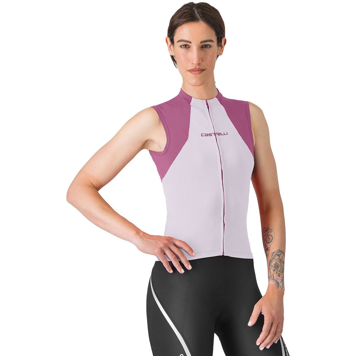 Image of Castelli Sole Sleeveless Jersey - Women's Purple Mist/Deep Purple, L