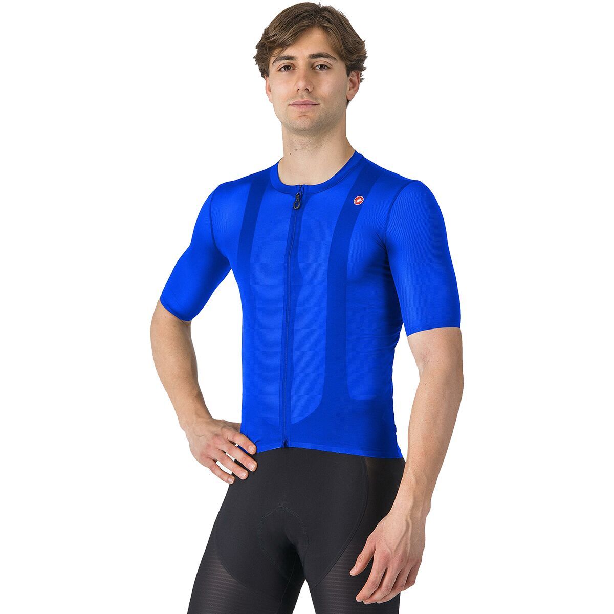Image of Castelli Superleggera A/C Short-Sleeve Jersey - Men's Azzurro Italia, S