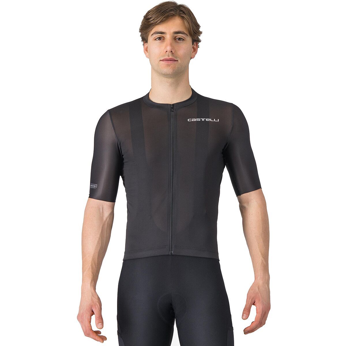 Image of Castelli Unlimited Entrata 3 Short-Sleeve Jersey - Men's Light Black, L