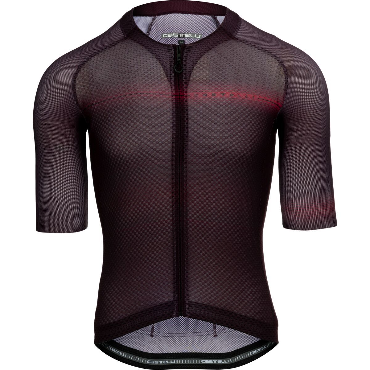 Image of Castelli Climber's A/C Limited Edition Jersey - Men's Deep Bordeaux/Rich Red/Light Black, M