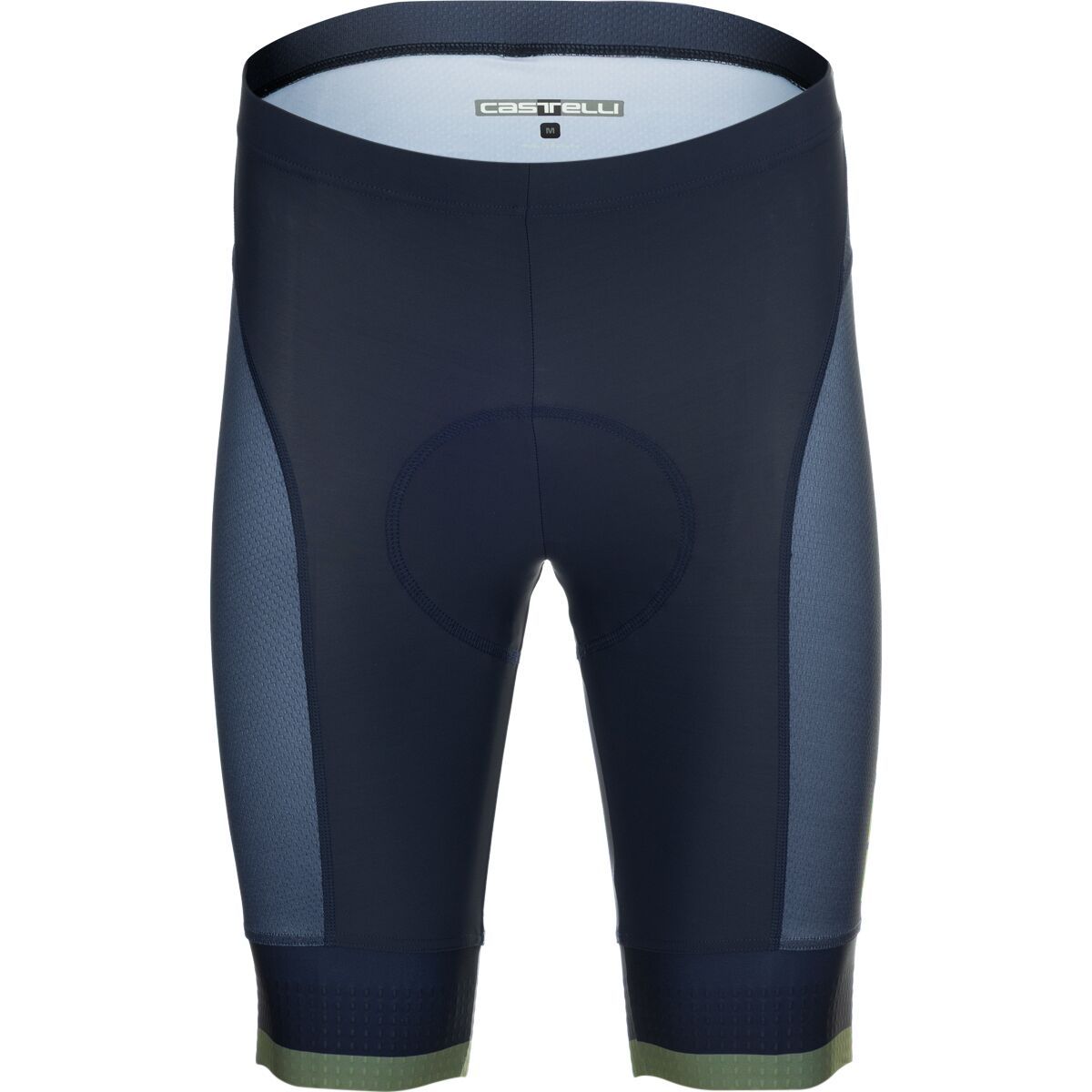 Image of Castelli Competizione 2 Limited Edition Short - Men's Belgium Blue/Forest Gray/Bright Lime, M