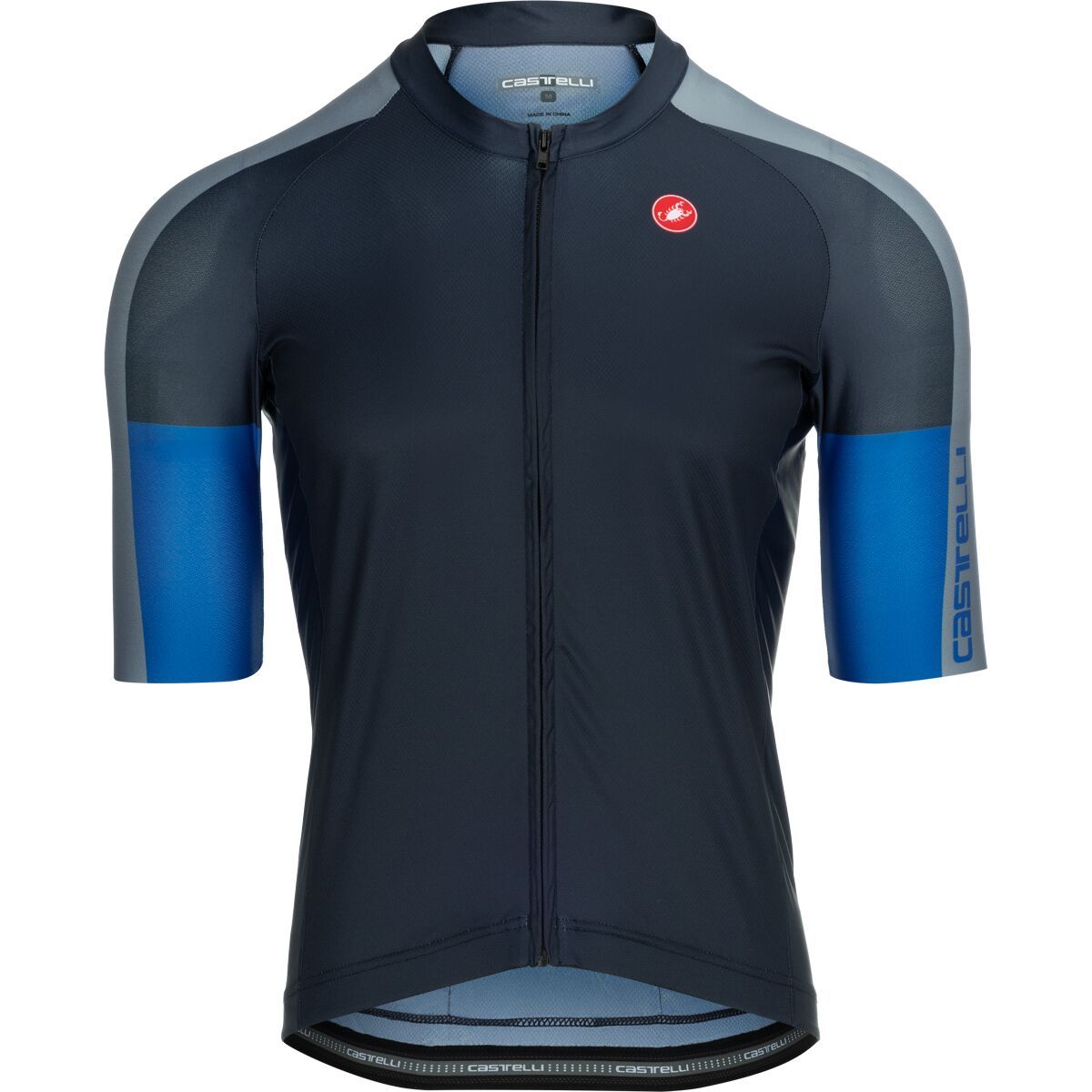 Image of Castelli Entrata 6 Limited Edition Jersey - Men's Twilight Blue/Vortex Gray/Azzurro Italia, M