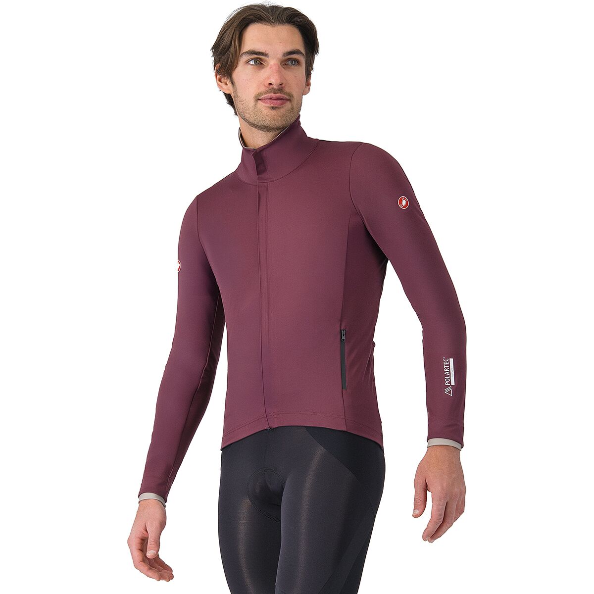 Image of Castelli Alpha 150 Jacket - Men's Deep Bordeaux/Clay, S