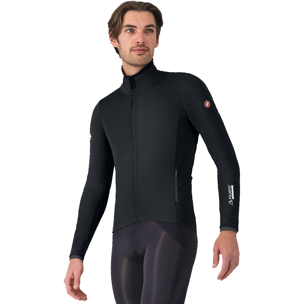 Image of Castelli Alpha 150 Jacket - Men's Light Black/Black, XXL