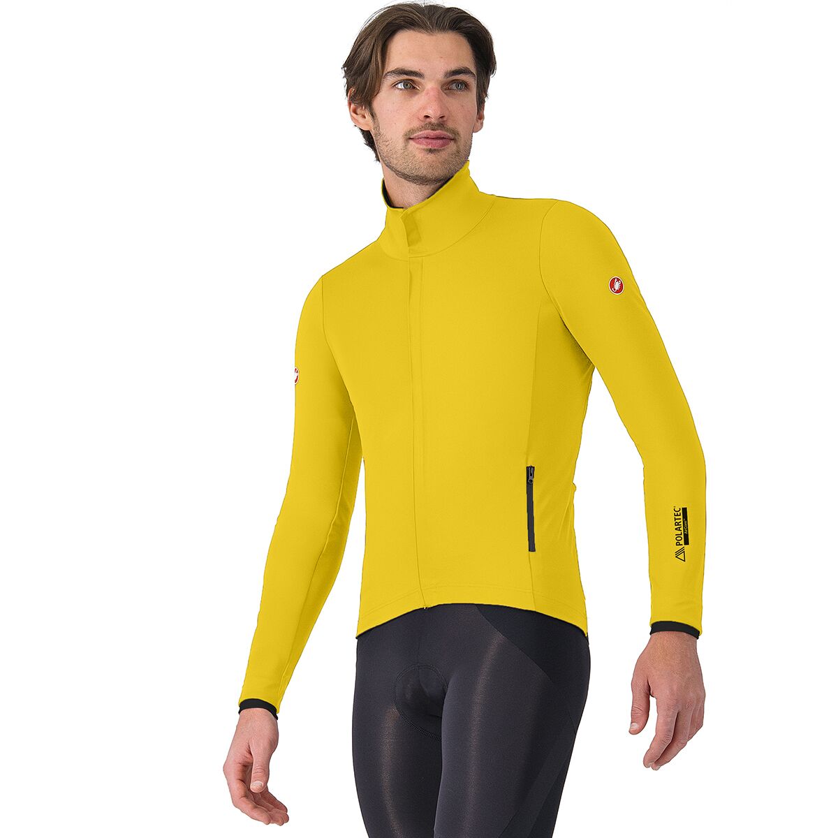 Image of Castelli Alpha 150 Jacket - Men's Mango Mojito/Black, L
