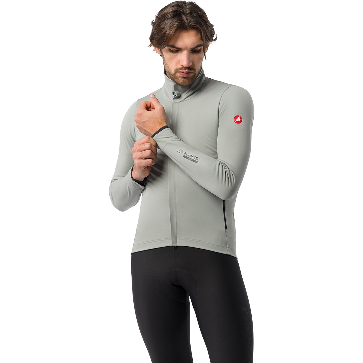 Image of Castelli Alpha 150 Jacket - Men's Shadow/Black, 3XL