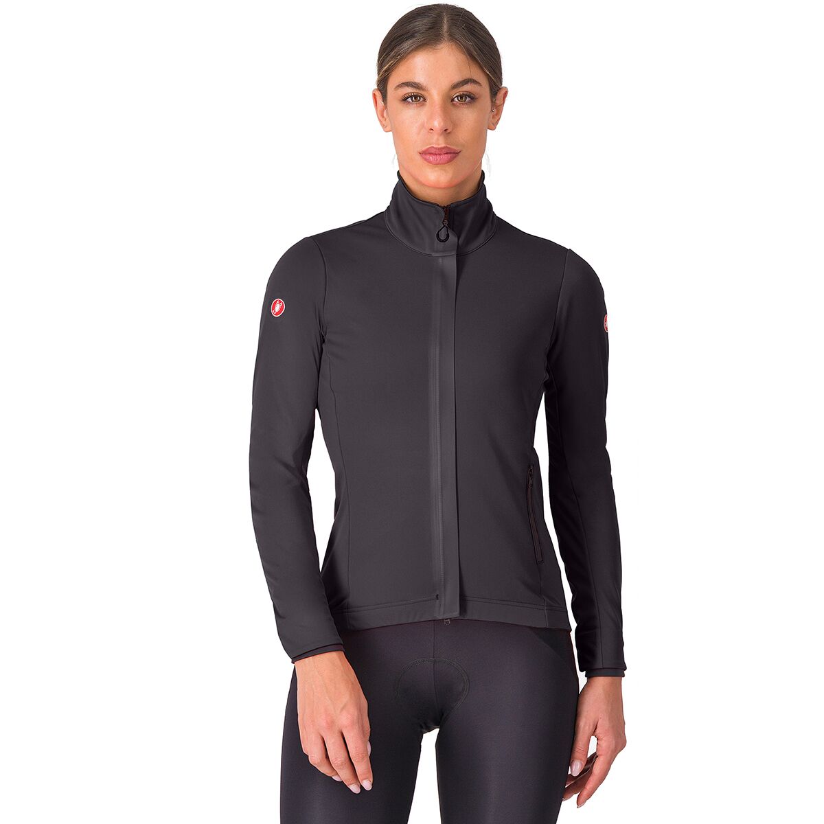 Image of Castelli Alpha 150 Jacket - Women's Light Black/Black, L