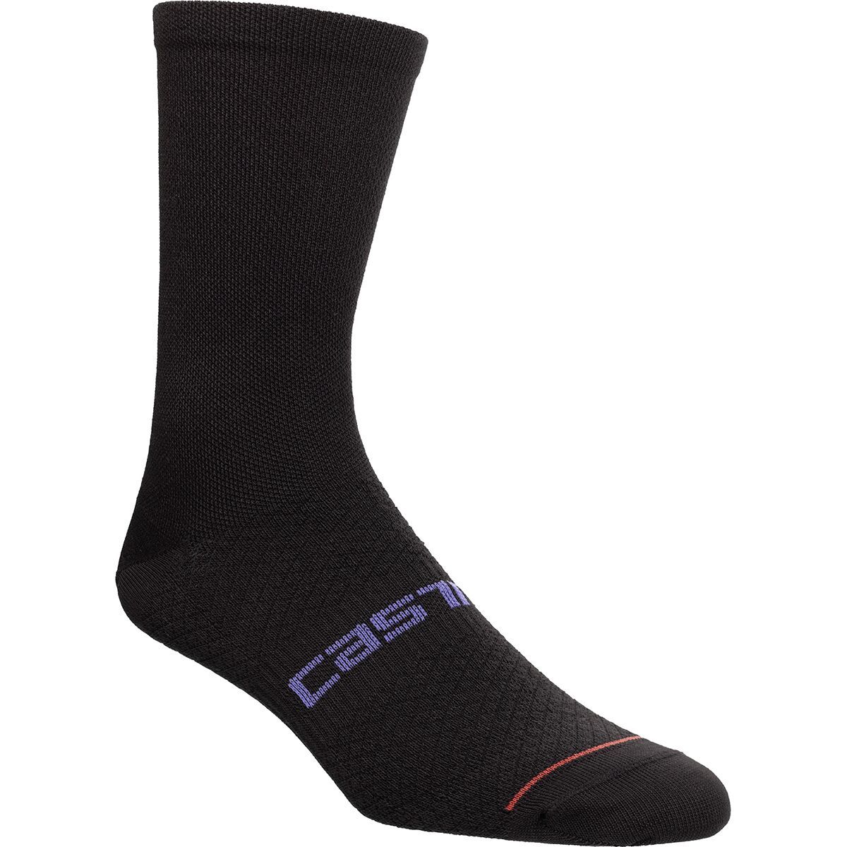 Image of Castelli Como 15 Thermal Sock - Women's Black, L/XL