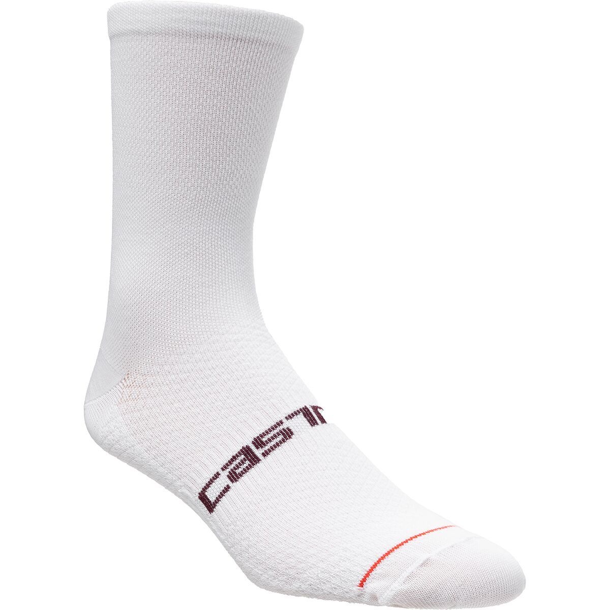 Image of Castelli Como 15 Thermal Sock - Women's White, L/XL