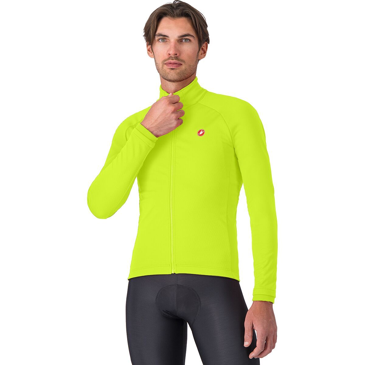 Image of Castelli Competizione Jacket - Men's Electric Lime, 3XL