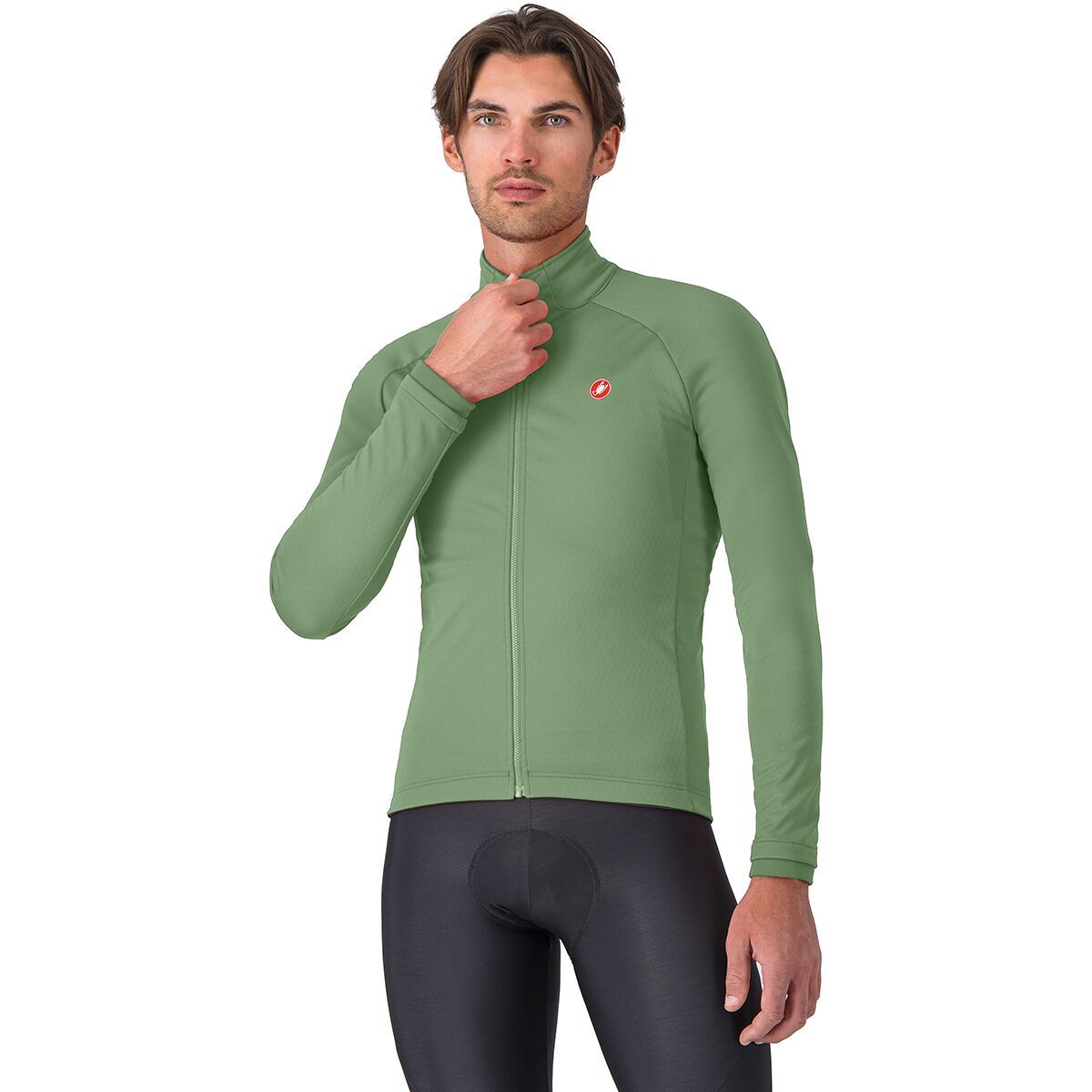 Image of Castelli Competizione Jacket - Men's Green Pepper, XL