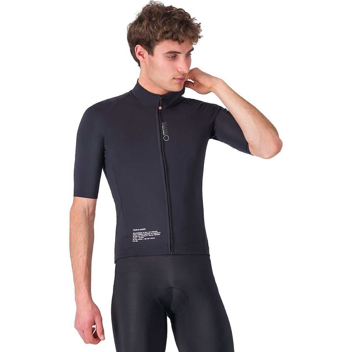 Image of Castelli Do.Di.Ci. Short Sleeve Jacket - Men's Light Black, M