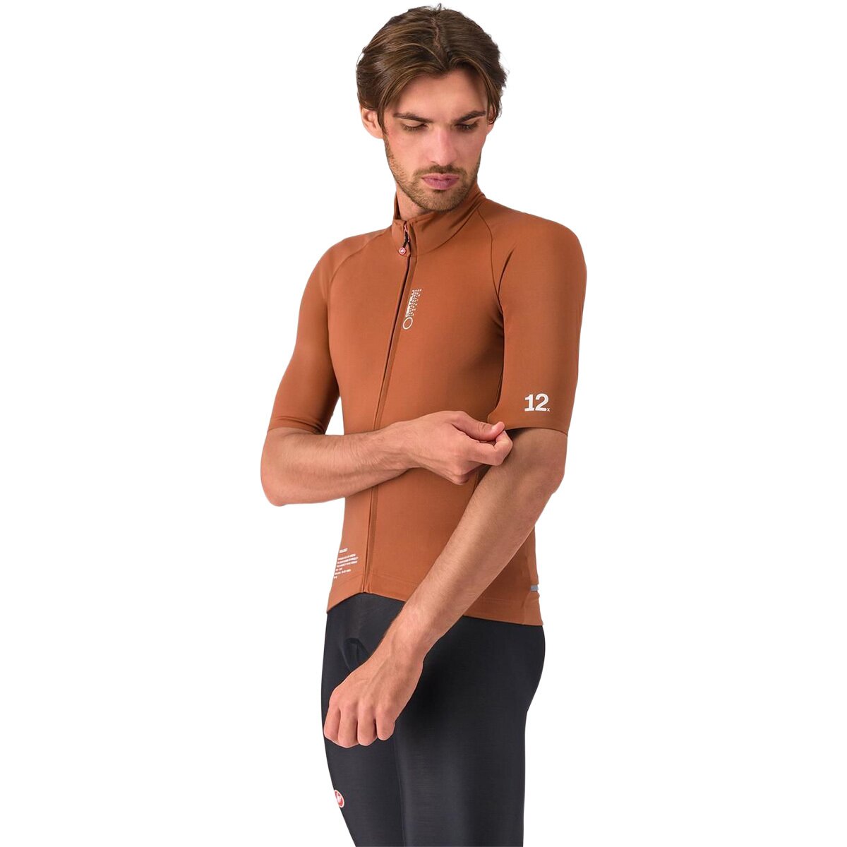 Image of Castelli Do.Di.Ci. Short Sleeve Jacket - Men's Mocha, L