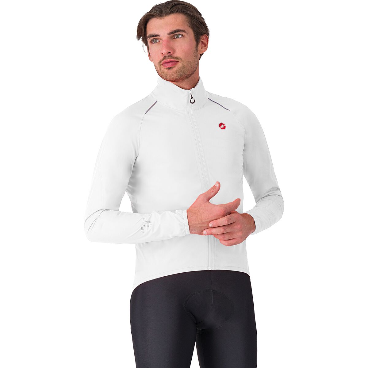 Image of Castelli Emergency 3 Rain Jacket - Men's White, L