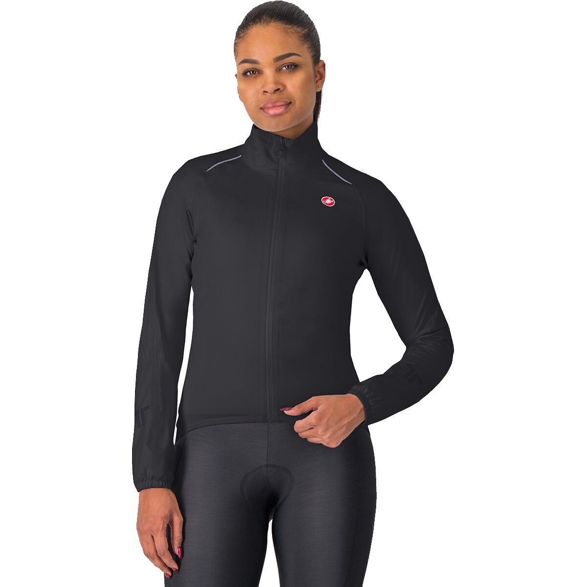 Image of Castelli Emergency 3 Rain Jacket - Women's Light Black, M