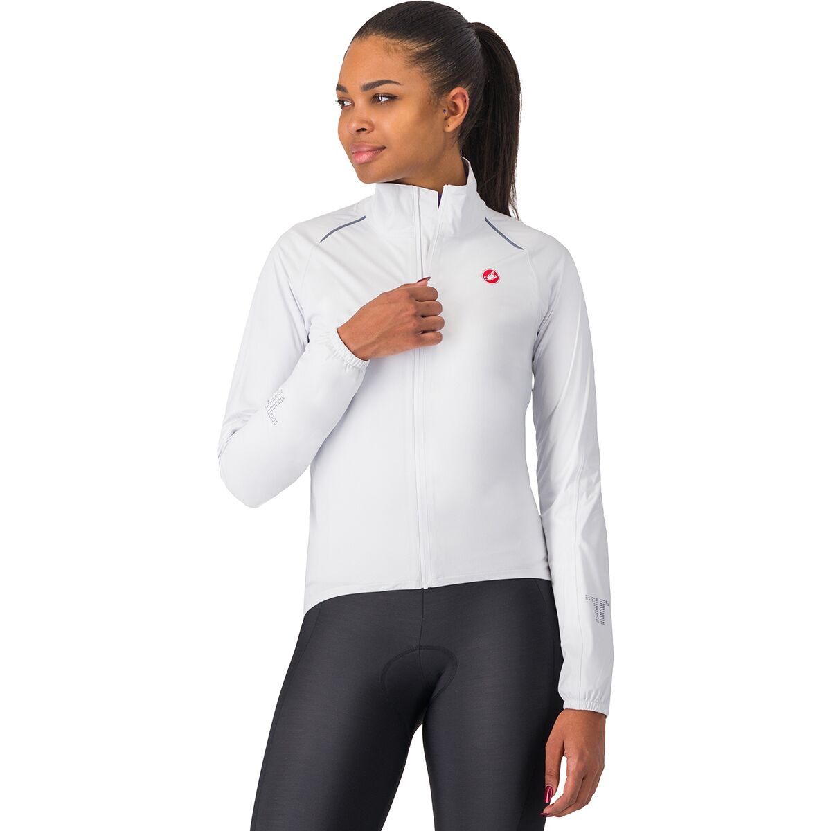 Image of Castelli Emergency 3 Rain Jacket - Women's White, M