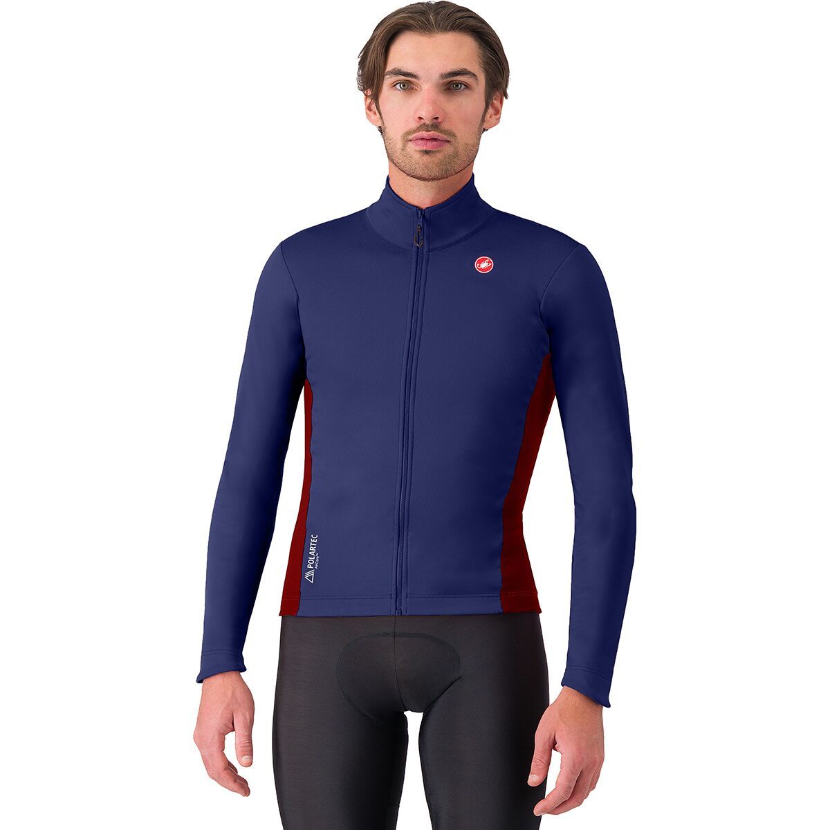 Image of Castelli Entrata 2 Jacket - Men's Belgian Blue/Bordeaux, M