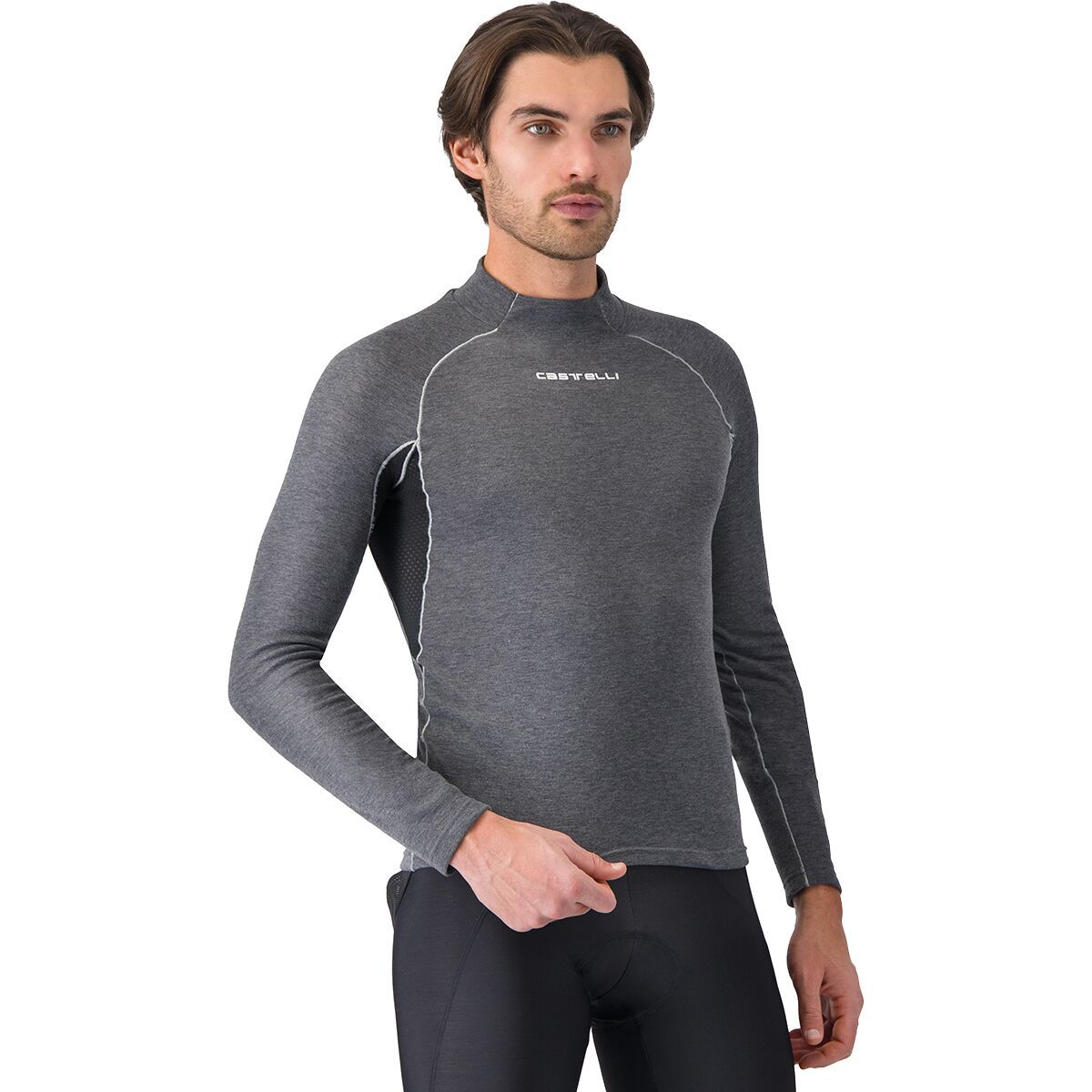 Castelli Flanders 2 Long-Sleeve Top - Men's Gray, XXL