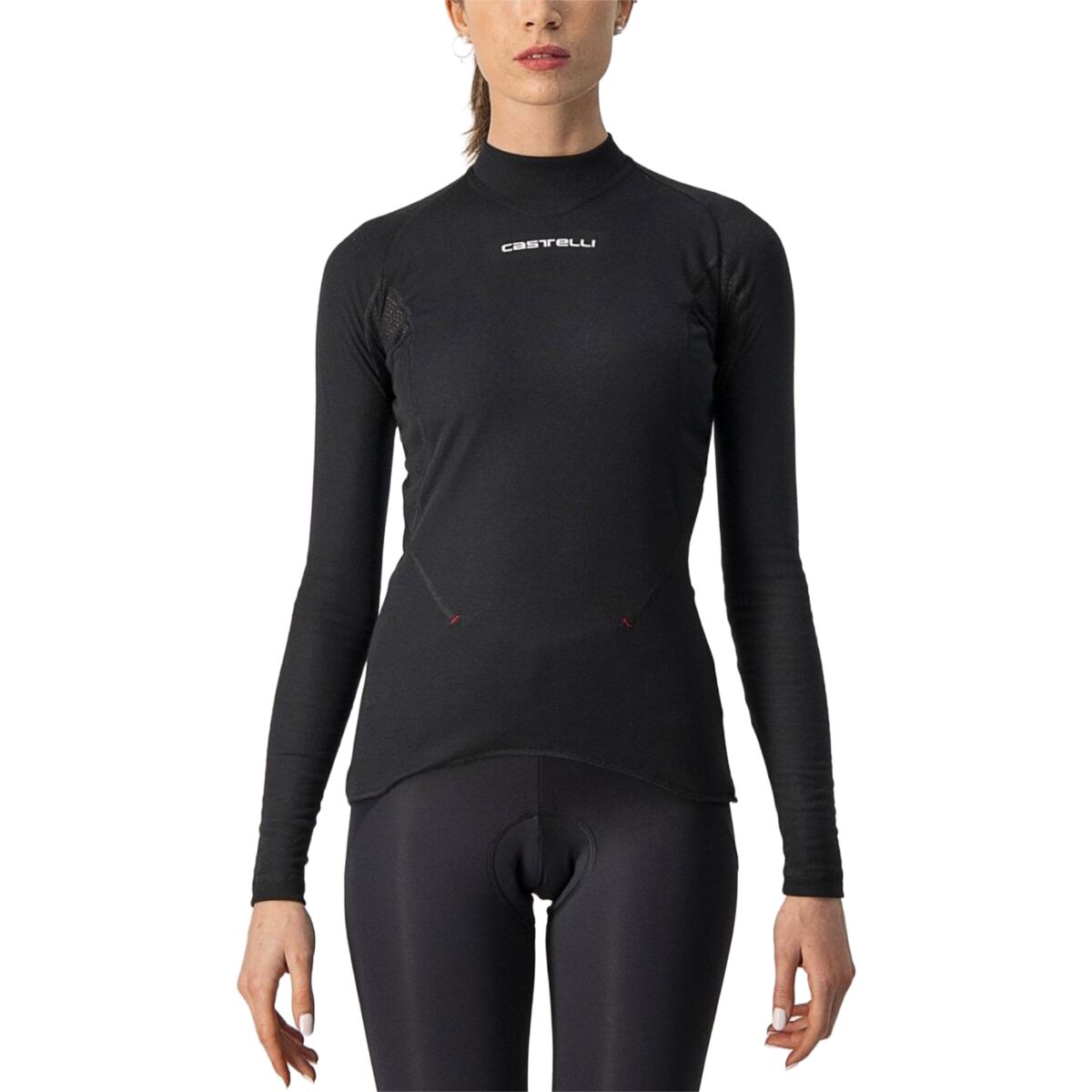 Image of Castelli Flanders 2 Warm Long-Sleeve Top - Women's Black, XS