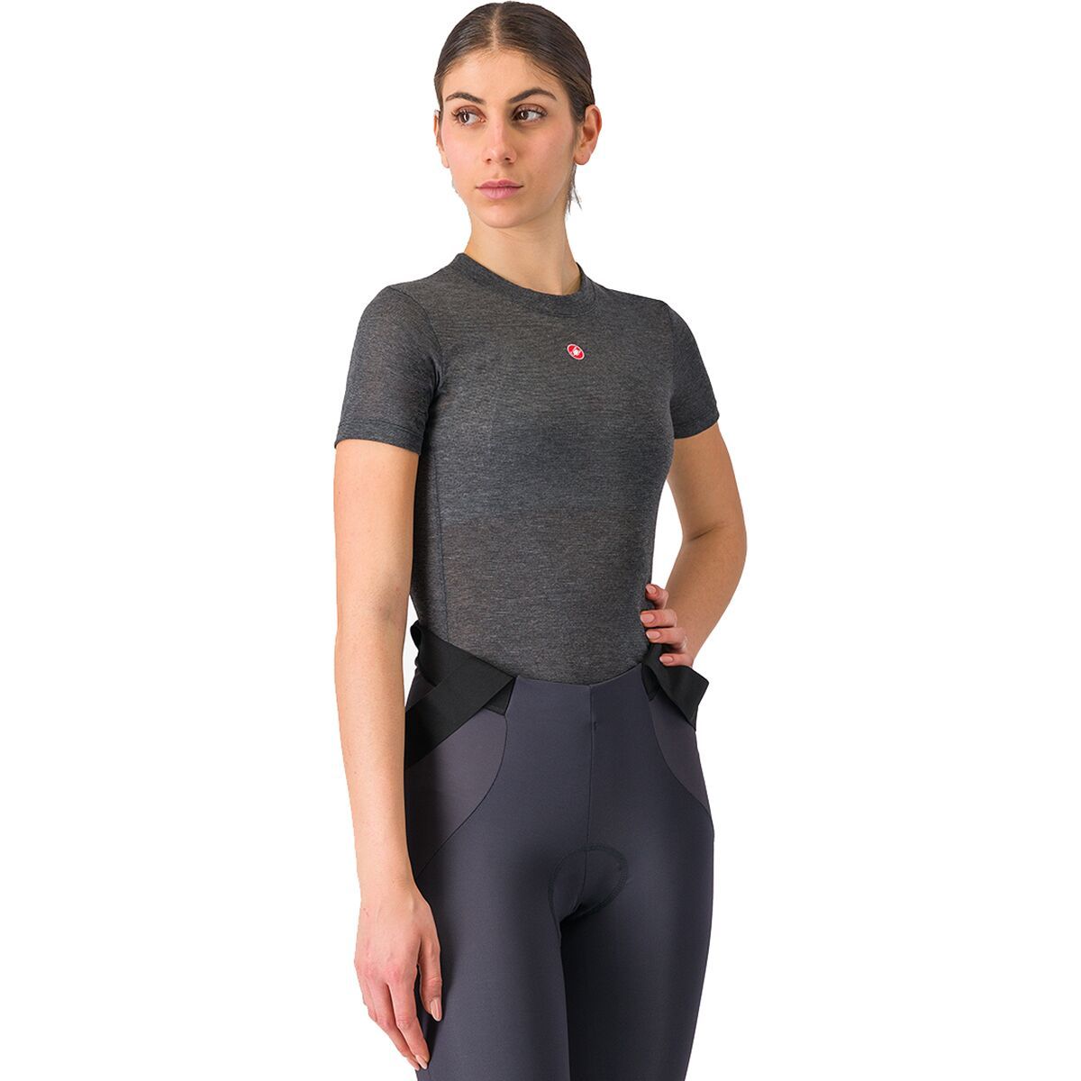 Castelli Medio Base Layer Short-Sleeve Top - Women's Melange Gray, L