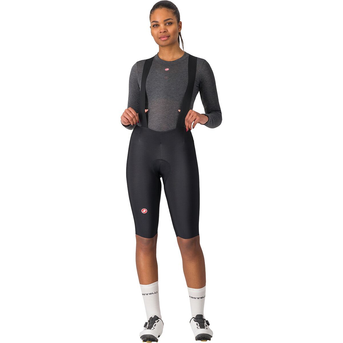 Image of Castelli Omloop Thermal Bibshort - Women's Black, S