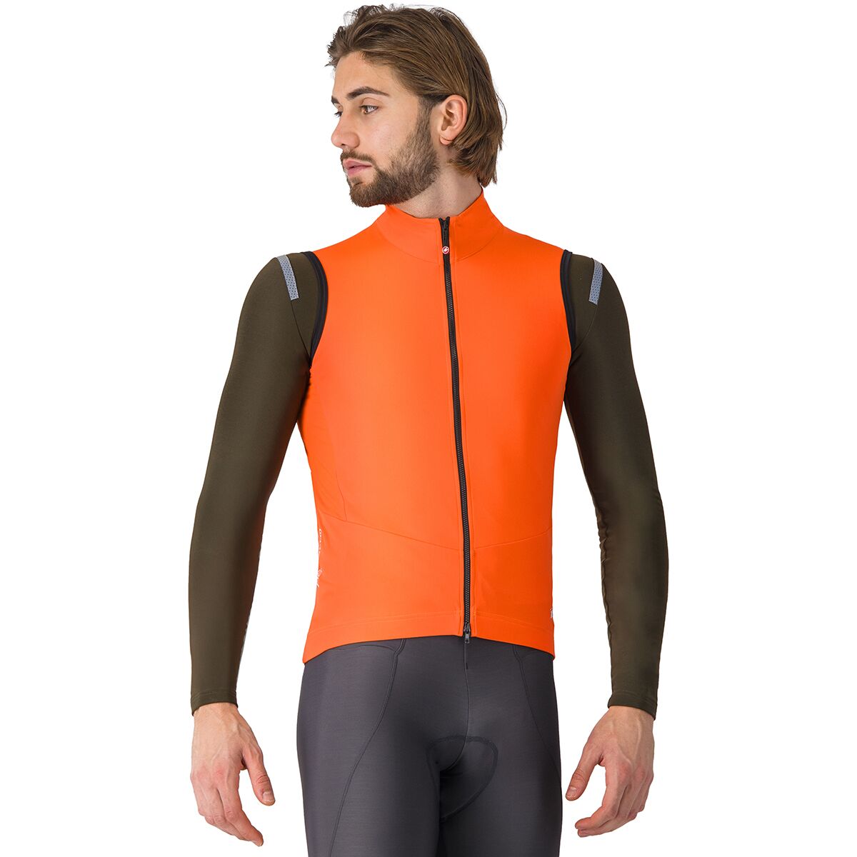 Image of Castelli Perfetto Air Vest - Men's Brilliant Orange, M