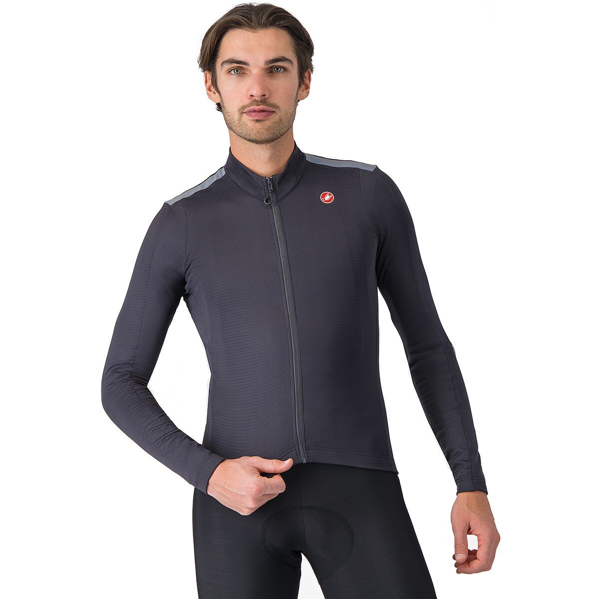 Image of Castelli Puro 4 Jersey - Men's Dark Gray, M