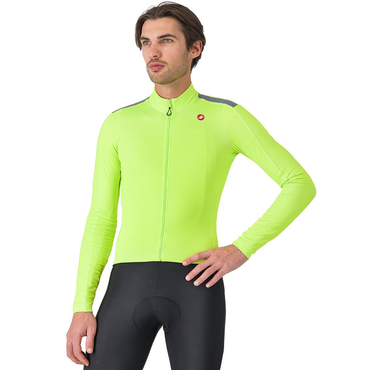 Image of Castelli Puro 4 Jersey - Men's Electric Lime, XL