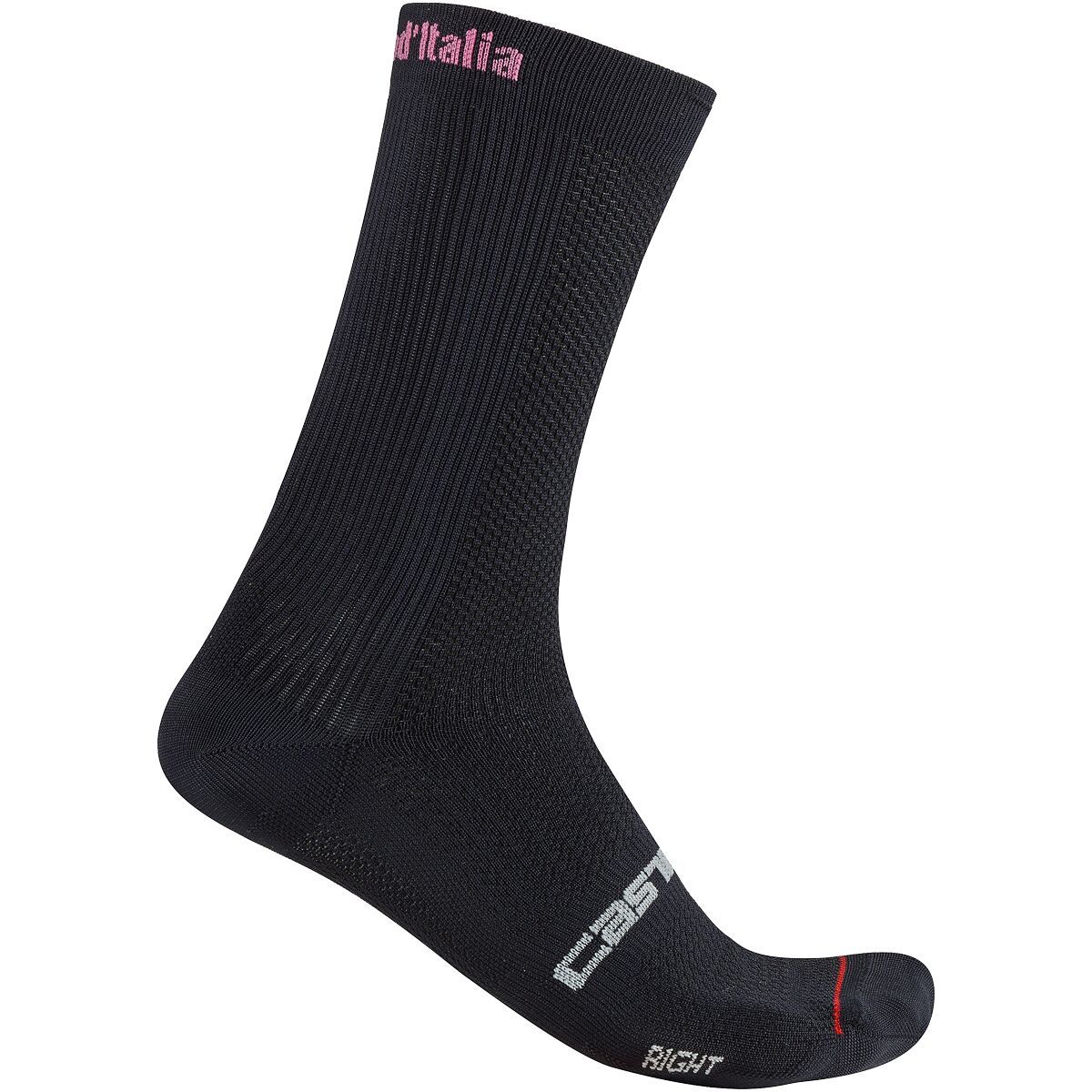 Castelli GIRO D'Italia Sock 18 Nero, XXL