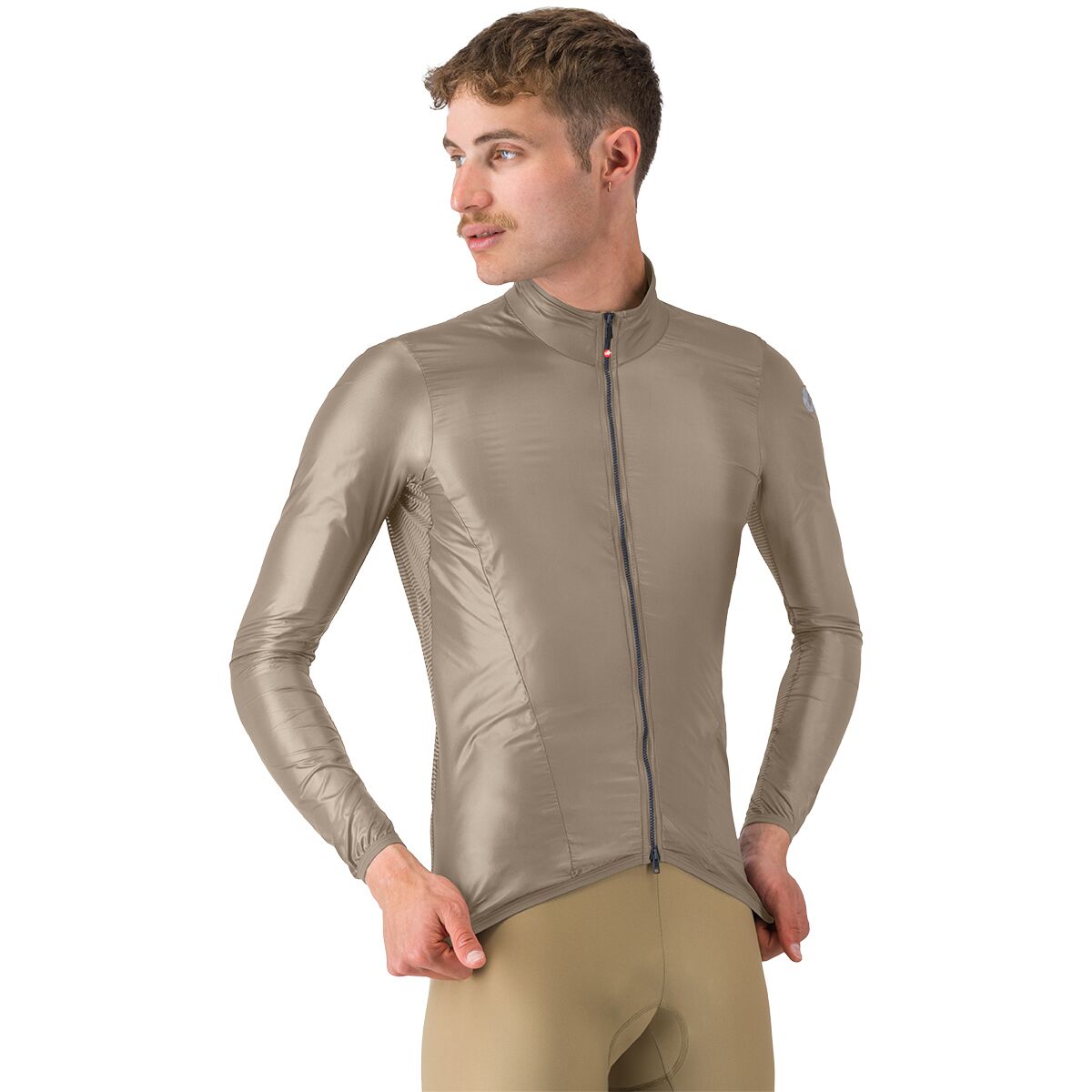 Image of Castelli Aria Shell 2 Jacket - Men's Clay, L