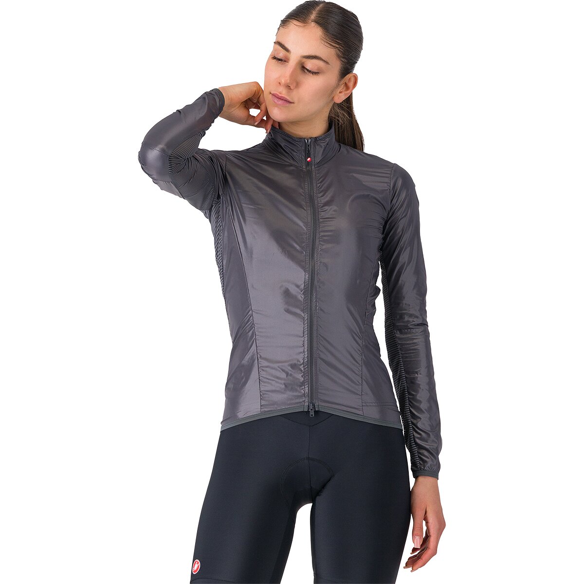 Image of Castelli Aria Shell 2 Jacket - Women's Dark Gray, M