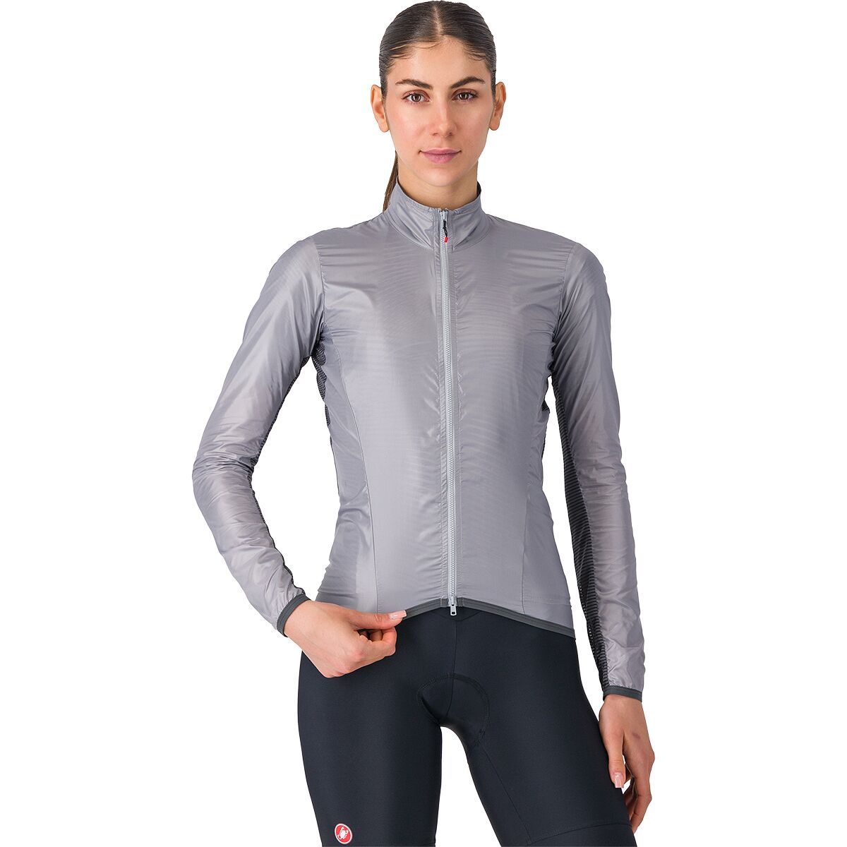 Image of Castelli Aria Shell 2 Jacket - Women's Silver Gray, M