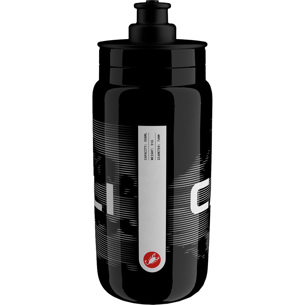 Image of Castelli Cloud Water Bottle Black, One Size