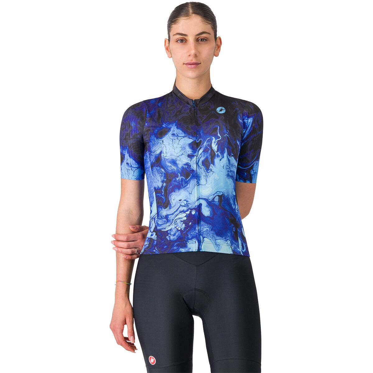 Image of Castelli Cosmic Vortex Jersey - Women's Multicolor Violet Blue, XS