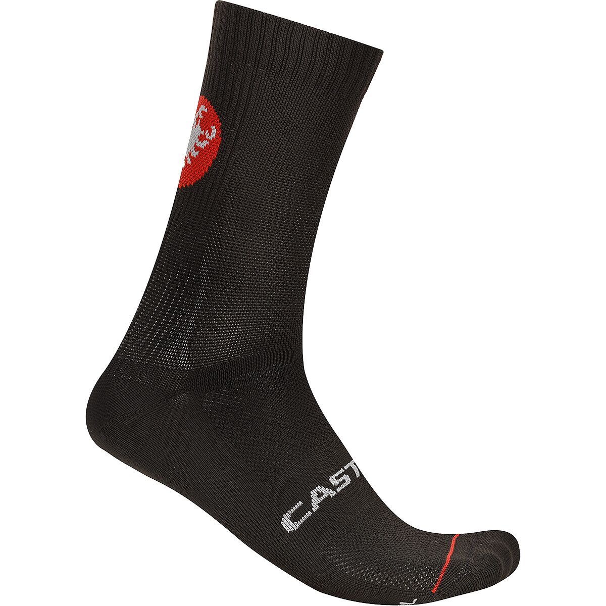 Image of Castelli Entrata 18 Sock Black, L/XL