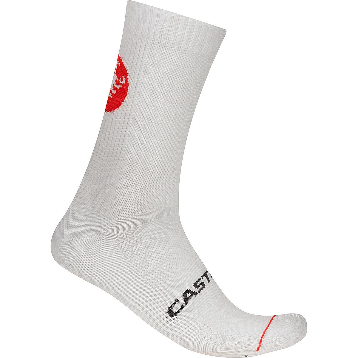 Image of Castelli Entrata 18 Sock White, L/XL