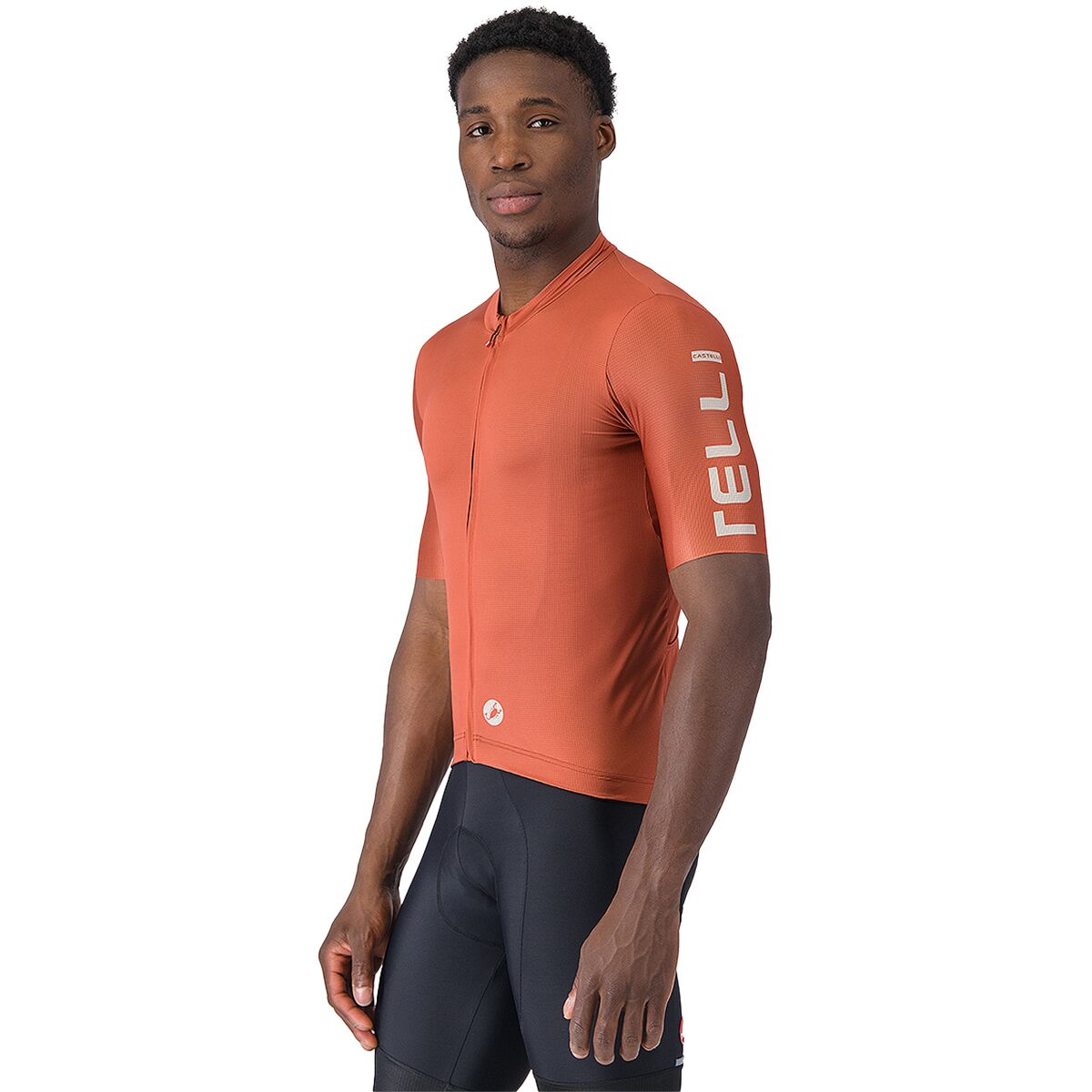 Image of Castelli Entrata Apex Jersey - Men's Paprika/Silver Moon, L