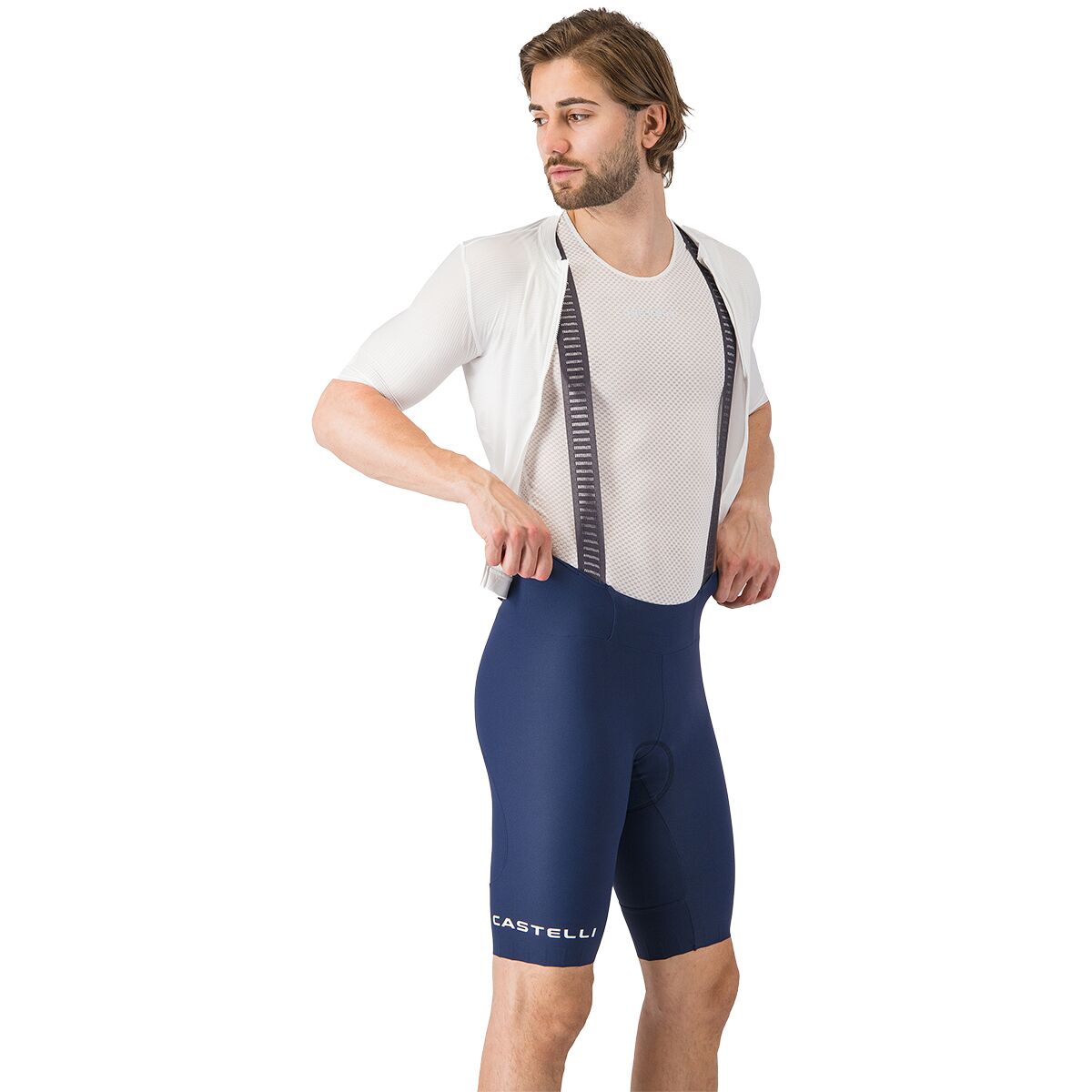 Image of Castelli Espresso 2 Bib Short - Men's Belgian Blue, 3XL