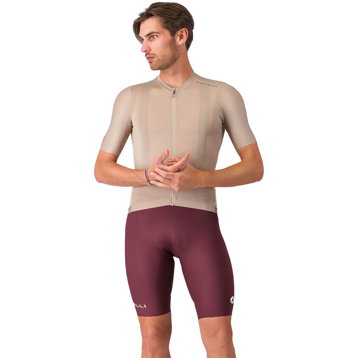 Image of Castelli Espresso 2 Bib Short - Men's Deep Bordeaux, 3XL