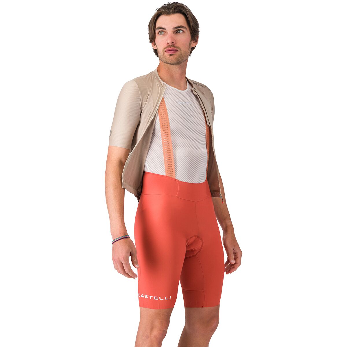 Image of Castelli Espresso 2 Bib Short - Men's Paprika, L