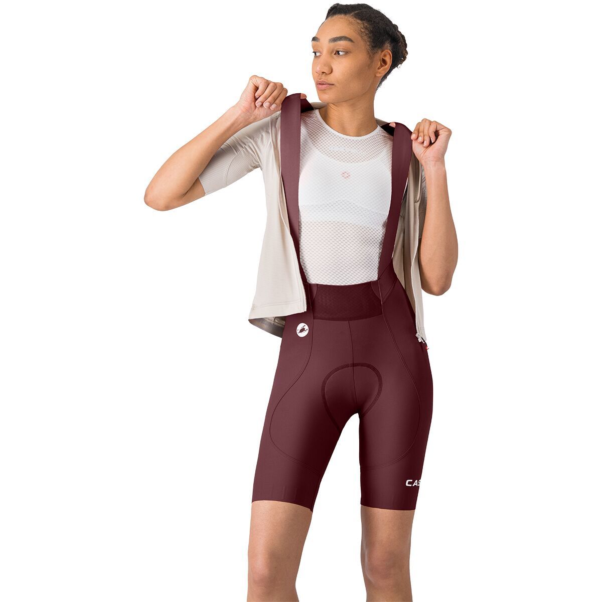 Image of Castelli Espresso 2 DT Bib Short - Women's Deep Bordeaux, L