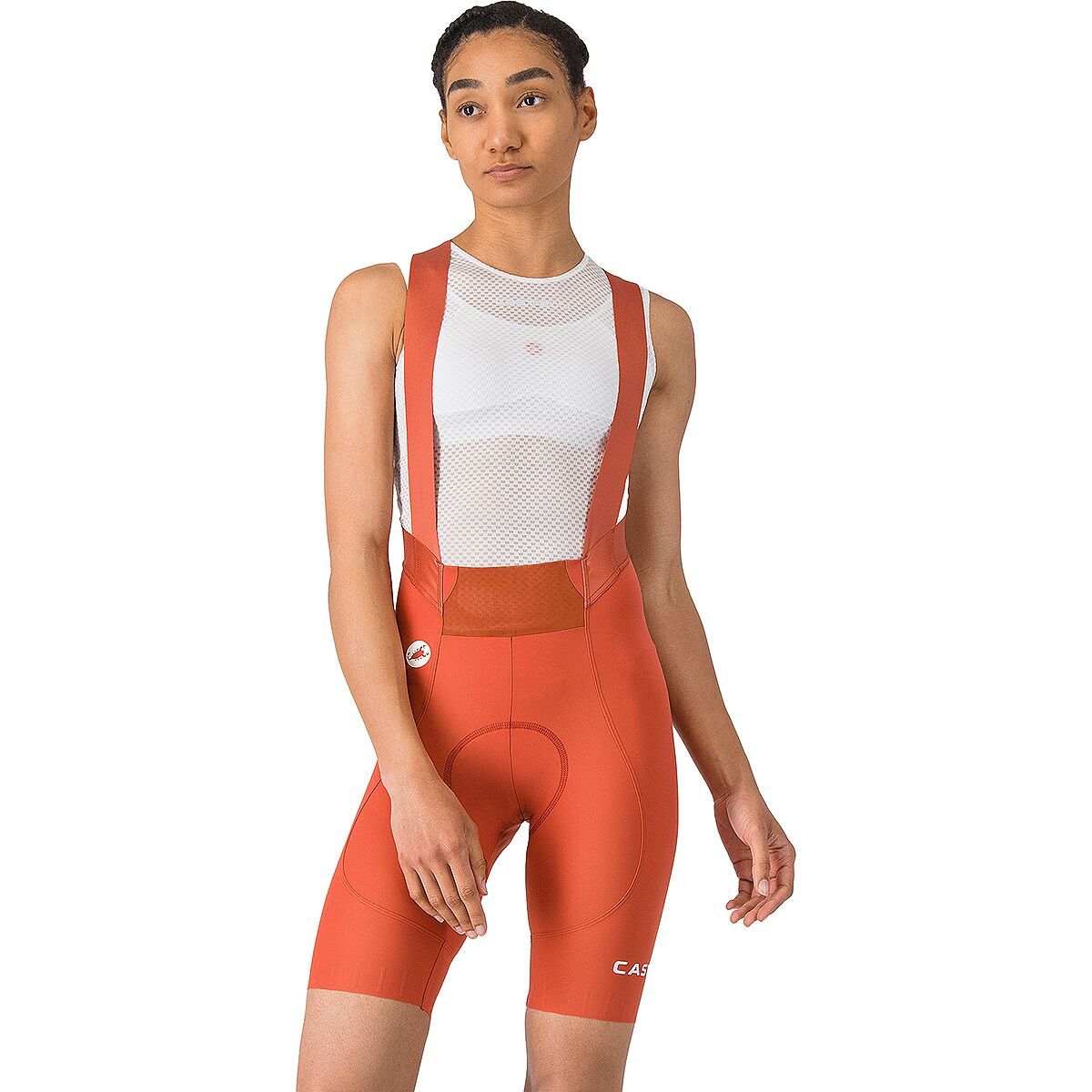 Image of Castelli Espresso 2 DT Bib Short - Women's Paprika, XL