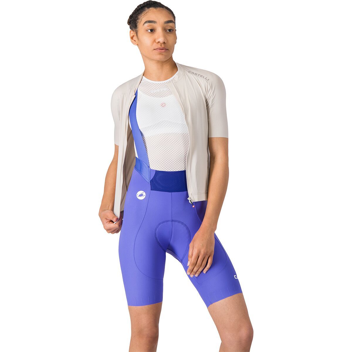 Image of Castelli Espresso 2 DT Bib Short - Women's Ultraviolet, XL
